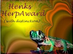 Henks HerpAward